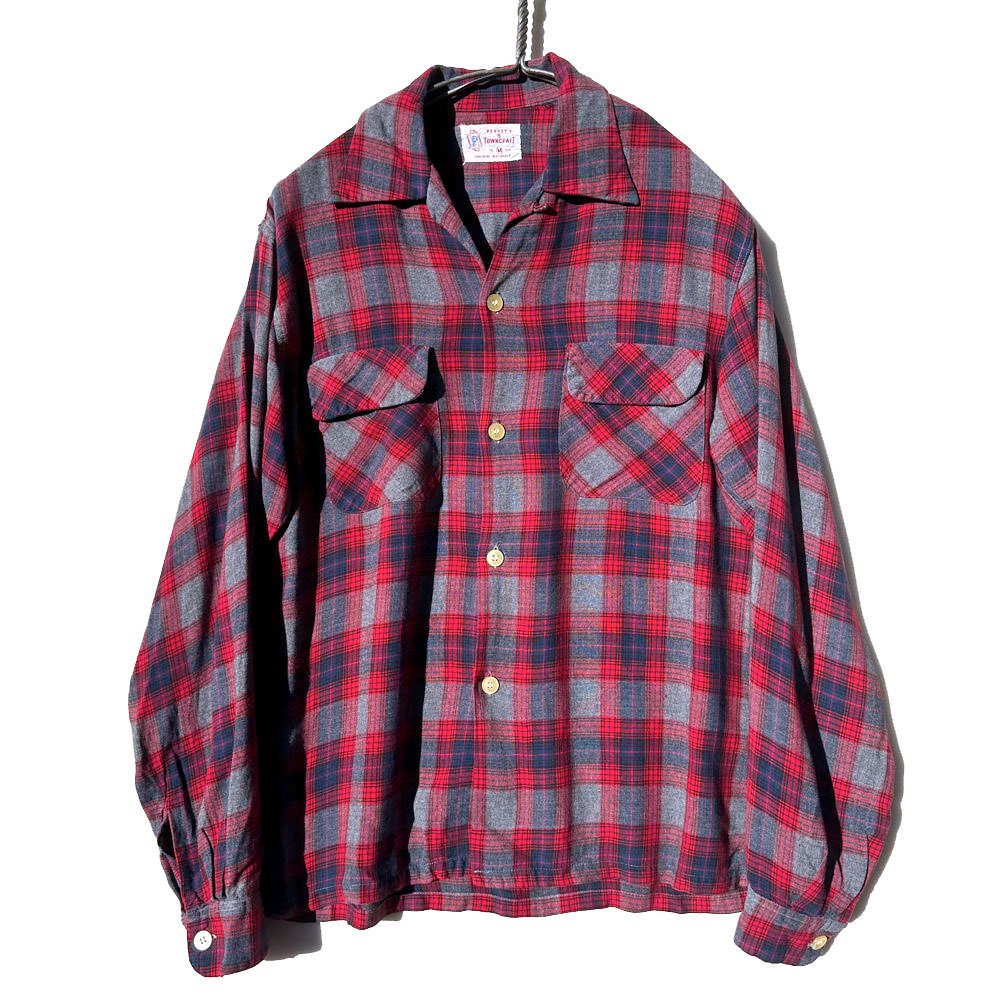 【TOWNCRAFT - Penney's】ヴィンテージ オープンカラー レーヨンシャツ【1960's-】Vintage Rayon Shirt