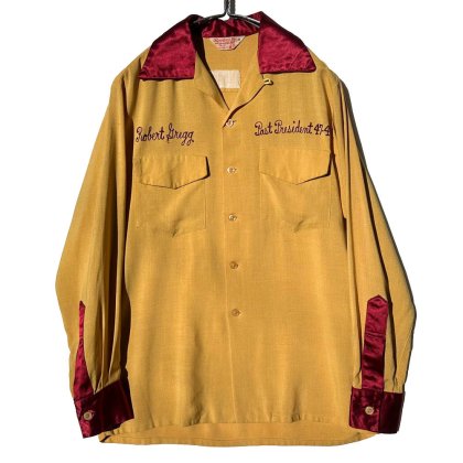  ΡBowler'sۥơ L/S 졼 ܡ󥰥ġ1940's-Vintage Bowling Shirt