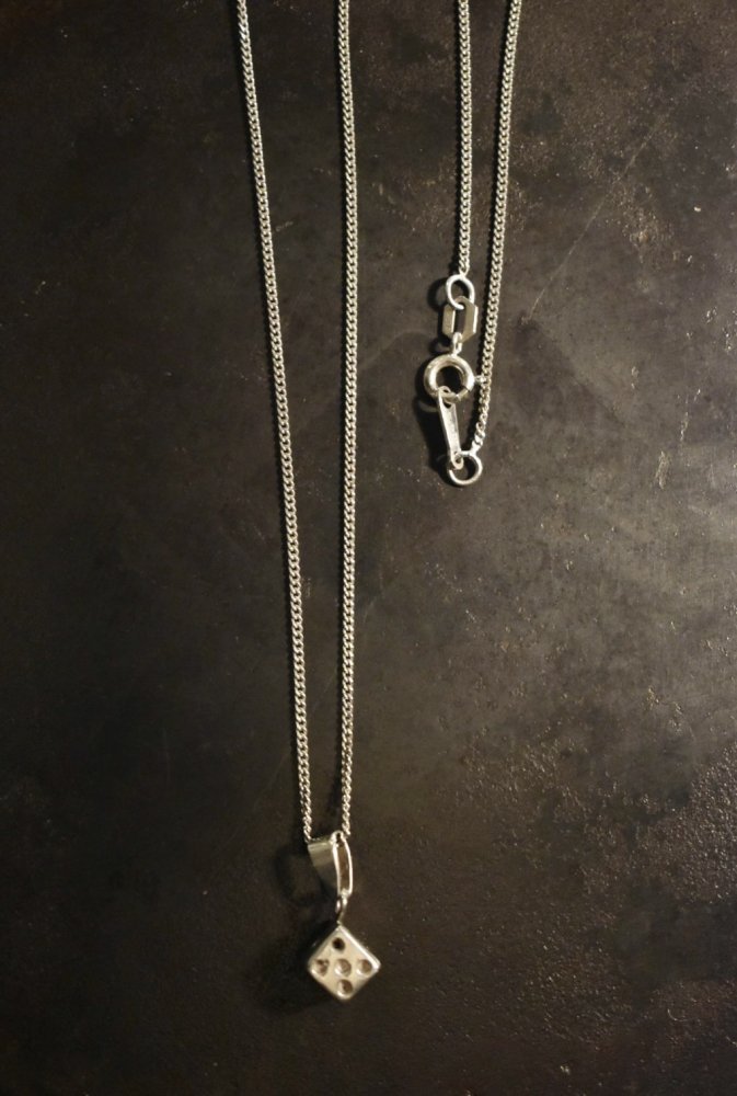 Vintage dice motif silver necklace ヴィンテージ シルバー ダイス ネックレス