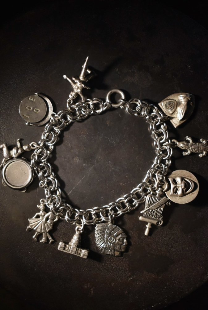 Vintage multi charm silver bracelet ヴィンテージ マルチチャーム シルバー ブレスレット