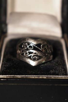 古着 通販　Vintage filigree silver ring ヴィンテージ シルバー フィリグリー リング 