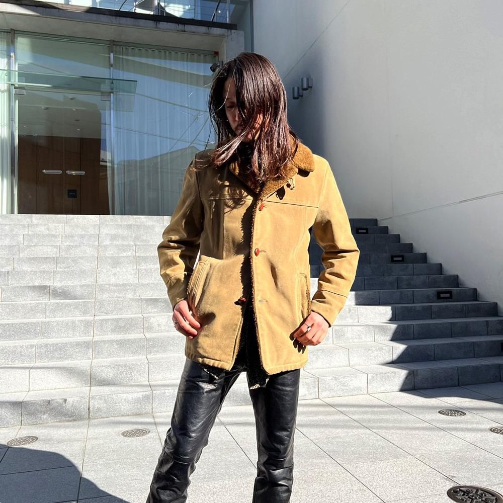 Silton】ヴィンテージ ボアライニング スエードジャケット【1970's