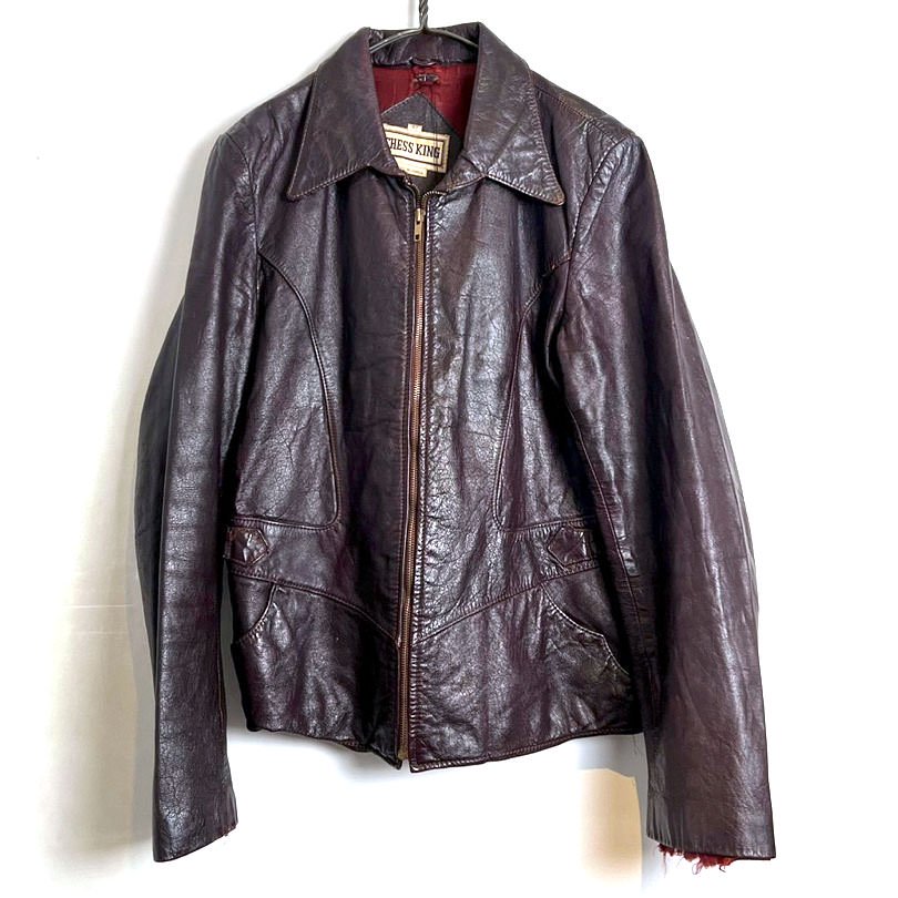 【CHESS KING】ヴィンテージ レザージャケット【1970's-】Vintage Leather Jacket