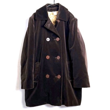  ΡSpiegelۥơ ٥٥å ԡȡ1970's-Vintage Velvet Pea Coat