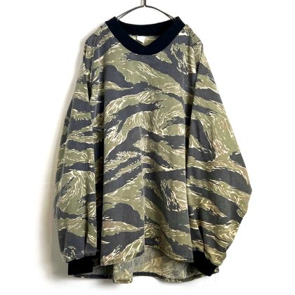  Ρơ ե顼 ץ륪Сȥåס1980's-Vintage Camouflage Pattern Pullover Top