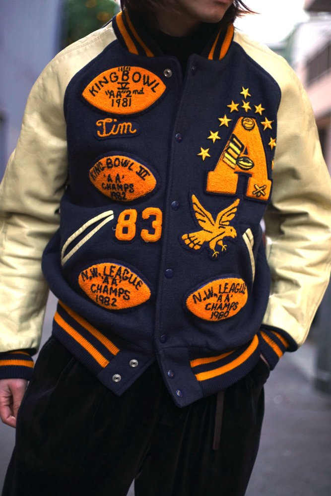 【Jhahan’s】ヴィンテージ スタジャン アワードジャケット【1980's-】Vintage Award Jacket