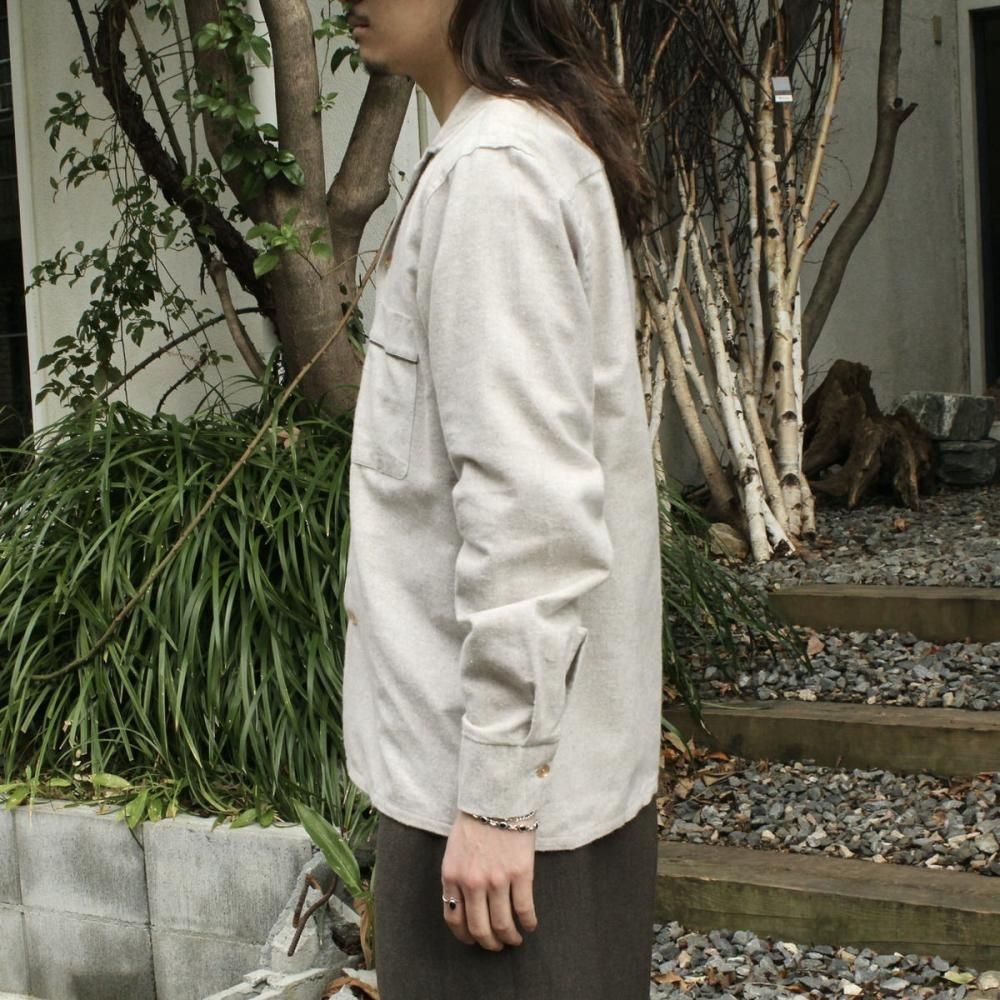 トップス 50's cotton L/S open color shirt 50s TOWNCRAFT Rayon Open Collar L/S Shirt 黒 L タウン