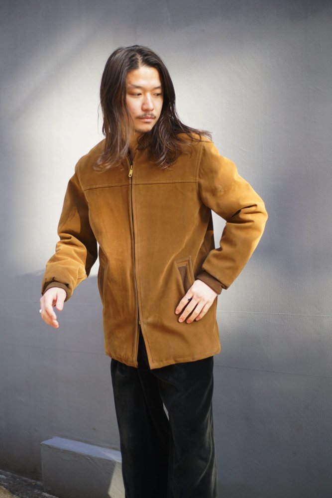 【Suede Master - Made In JAPAN】ヴィンテージ フェイクスエード ファラオジャケット【1970's-】Vintage  Fake Suede Pharaoh Jacket