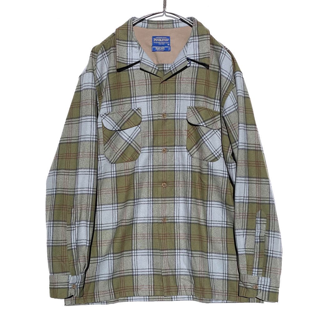 ペンドルトン【PENDLETON】ヴィンテージ オープンカラー ウールシャツ【1990's-】Vintage Wool Shirt