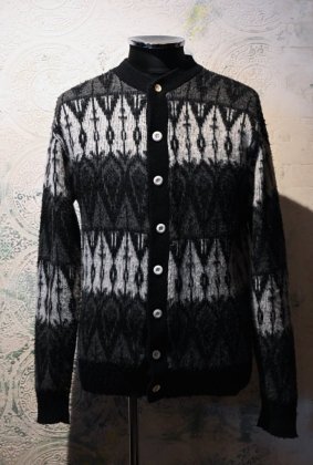  Ρus 1960s nordic pattern knit cardigan