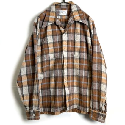  Ρmac phergusۥơ åȥեͥ ץ󥫥顼ġ1970's-Vintage Open Collar Flannel Shirt