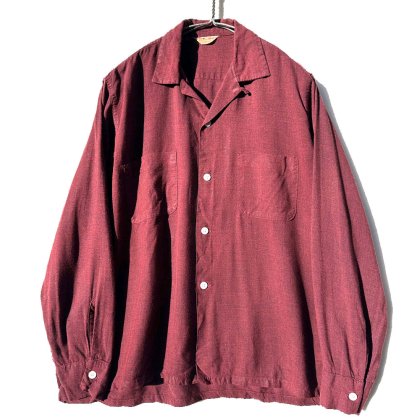  ΡBrettonۥơ 졼 ץ󥫥顼ġ1960's-Vintage Rayon Shirt