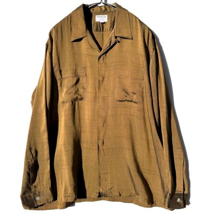  ΡROSENBLATTSۥơ 졼 ץ󥫥顼ġ1960's-Vintage Rayon Shirt