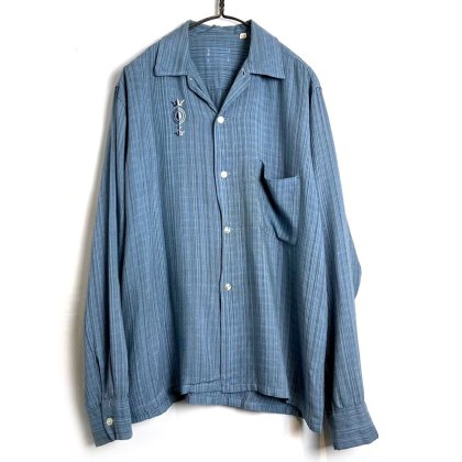 古着 通販　ヴィンテージ オープンカラー レーヨンシャツ【1960's-】【Unknown Brand】Vintage Open Collar Rayon Shirt