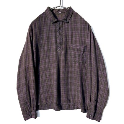 古着 通販　ヴィンテージ ハーフジップ ボタンダウン レーヨンシャツ【1960's-】【Unknown Brand】Vintage Rayon Shirt