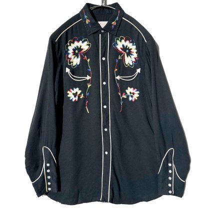 古着 通販　【H BAR C】ヴィンテージ レーヨンギャバジン ウエスタンシャツ【1950's-】Vintage Western Shirts