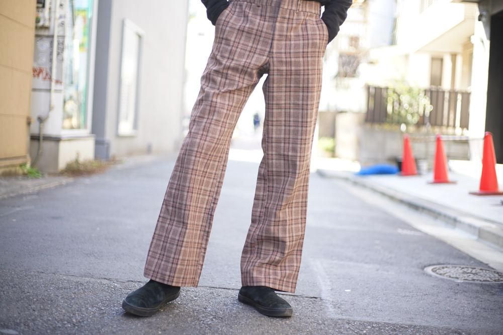 Vintage 古着 マドラスチェック ワイドスラックス ヴィンテージ