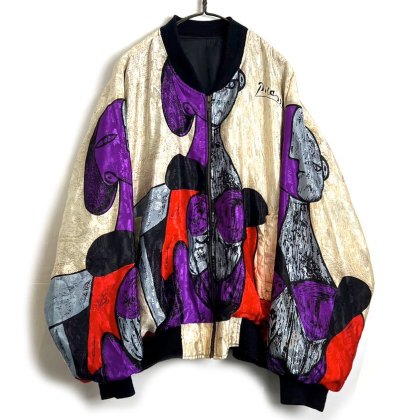 古着 通販　【Picasso】ヴィンテージ ピカソジャケット【1980's-】Vintage Art Pattern Jacket