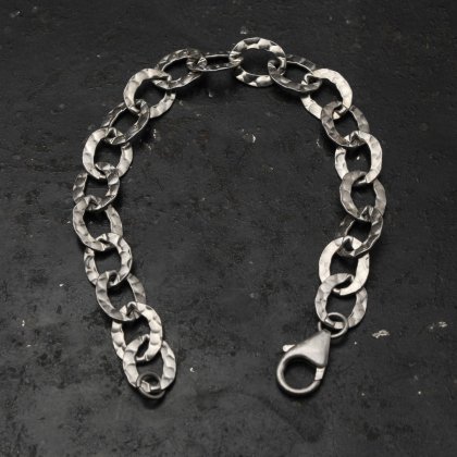 古着 通販　ヴィンテージ チェーン ブレスレット【Made in ITALY - STERLING】Oval Chain