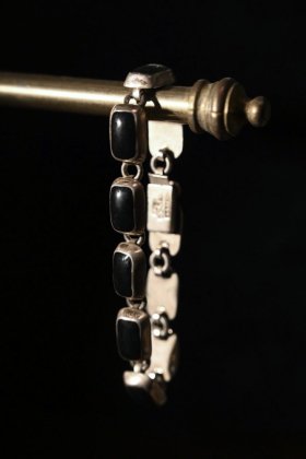  ΡMexico vintage silver  onyx bracelet ᥭ ơ С ˥ ֥쥹å 