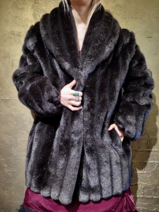  ΡBlack Faux Fur Coat