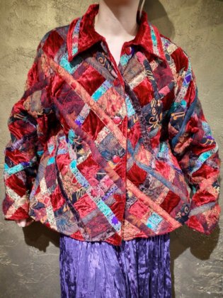  ΡVelvet & Various Fabric Quilting Jacket