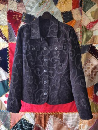  ΡBlack Art Nouveau Gobelin Jacket