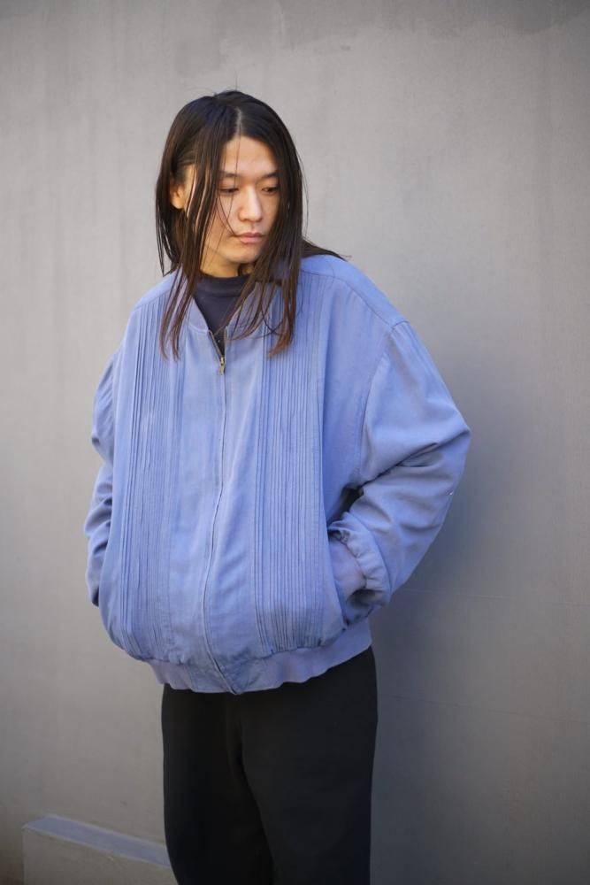 scandia woods】ヴィンテージ ジップアップ シルクジャケット