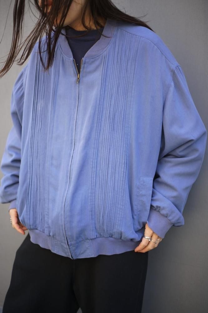 scandia woods】ヴィンテージ ジップアップ シルクジャケット