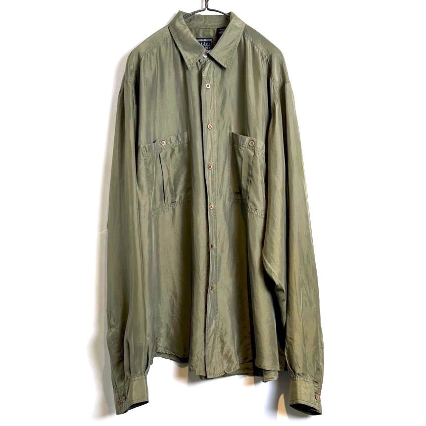 The Design Crew】ヴィンテージ シルクシャツ【1990's-】Vintage Silk Shirt | 古着 通販 ヴィンテージ古着屋  | RUMHOLE beruf - Online Store 公式通販サイト