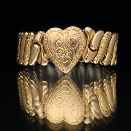  Ρơ ȥϡ ֥쥹åȡLate 1930'~ۡGold Field Heart Shaped Top