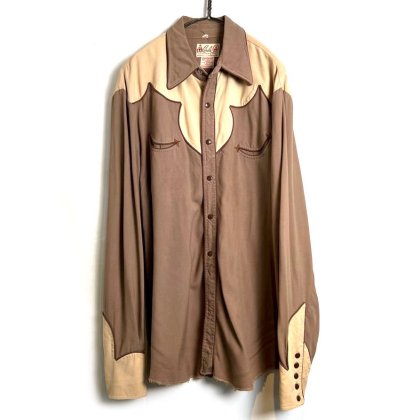  ΡCircle Aۥơ Х 󥷥ġ1940's-Vintage Gabardine Western Shirt