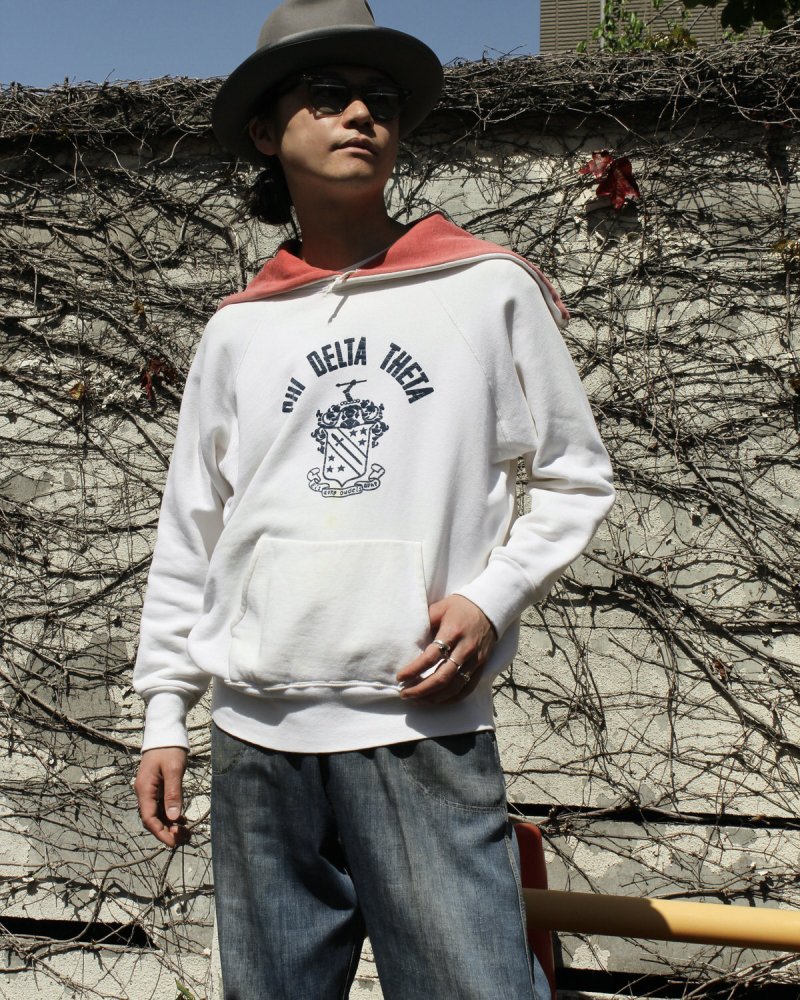 ヴィンテージ L/S コットン スウェット パーカ フーディ【Healthknit】【Late 1950's-】Fraternity Print L~  | 古着 通販 ヴィンテージ古着屋 | RUMHOLE beruf - Online Store 公式通販サイト