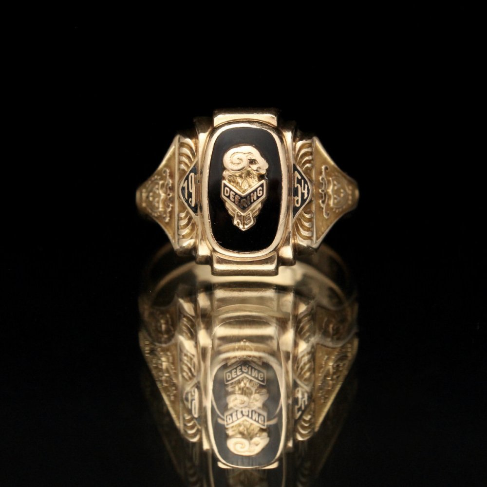 ヴィンテージ カレッジリング【BASTIAN 10kt Gold × Onyx - Rams Emblem Top】【1954's-】Class  Ring | 古着 通販 ヴィンテージ古着屋 | RUMHOLE beruf - Online Store 公式通販サイト