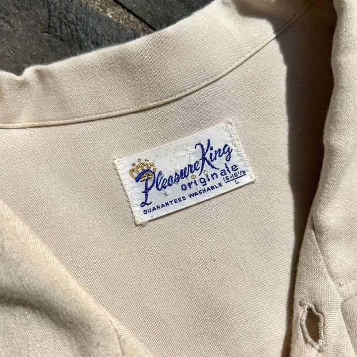 ヴィンテージ L/S オープンカラー レーヨン シャツ【Pleasure ヴィンテージ L/S オープンカラー レーヨン シャツ【Pleasure