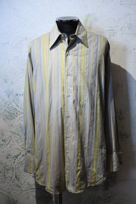  Ρus ~1960s multi stripe cotton dress shirt