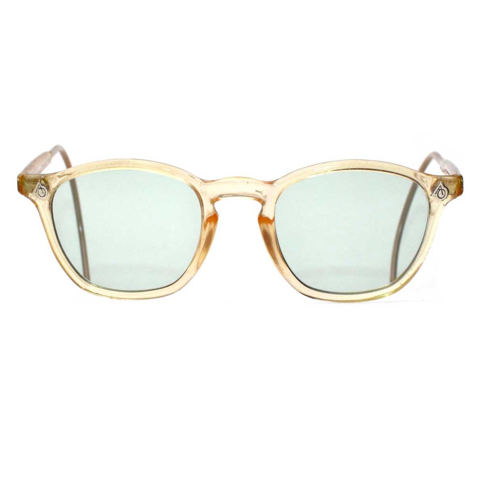 アメリカンオプティカル ヴィンテージ メガネ【American Optical】【1950's~】セーフティ Yellow クリア 46-20