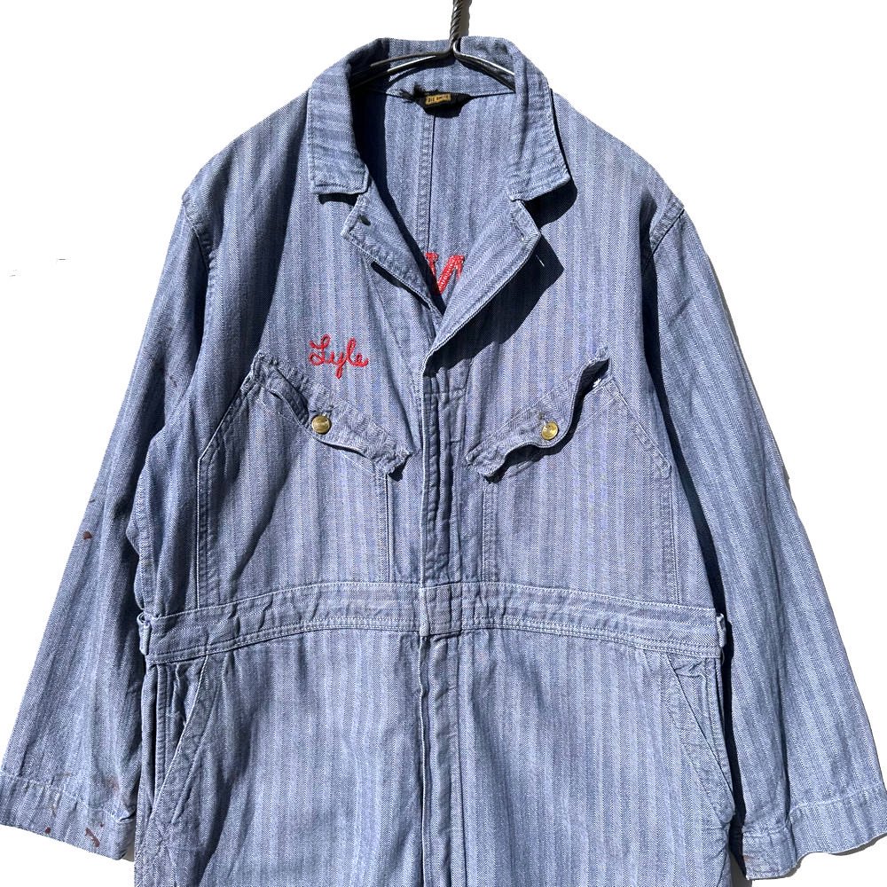 【BIG SMITH】ヴィンテージ HBT オールインワン ジャンプスーツ【1970's-】Vintage Herringbone All In One