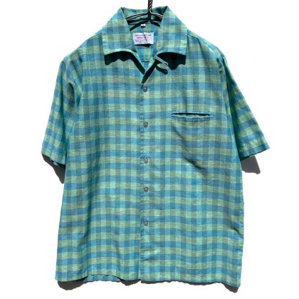  ΡTHE BON MARCHEۥơ S/S ꥢ󥫥顼 åȥ󥷥ġ1960's-Vintage Italian Collar Shirt