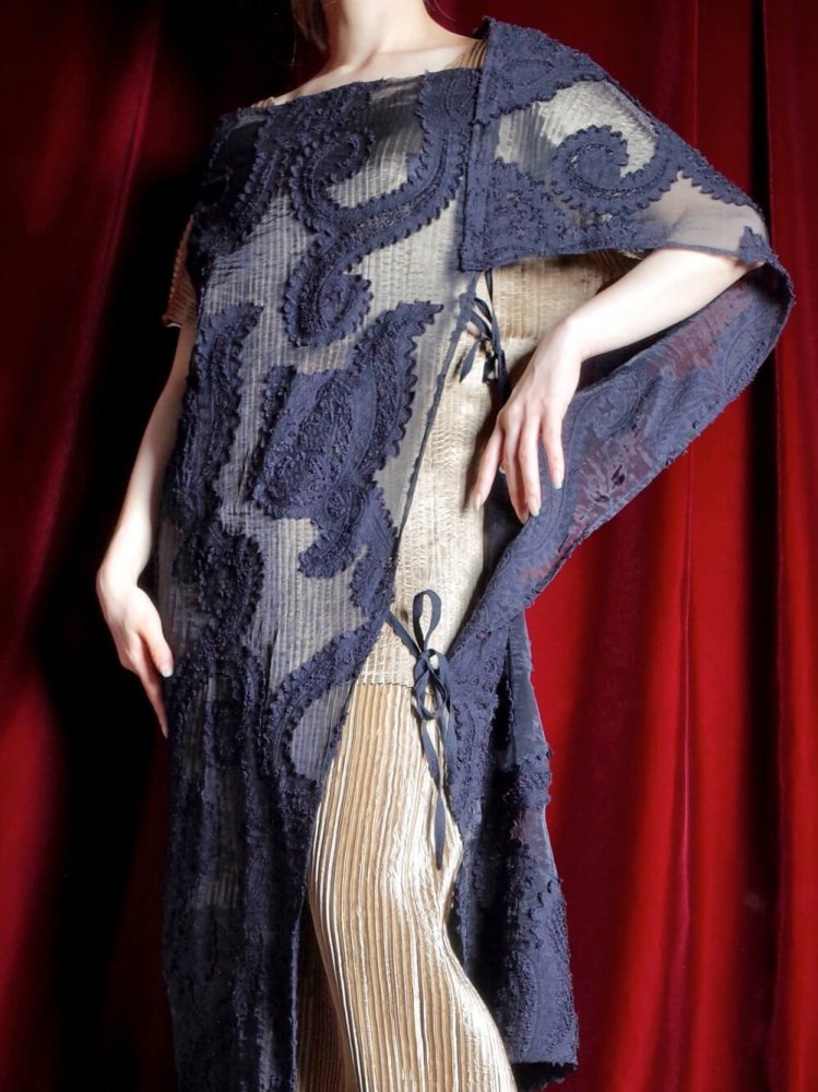 Archive【ANN DEMEULEMEESTER / アンドゥムルメステール】Deformation Paisley Sheer Dress