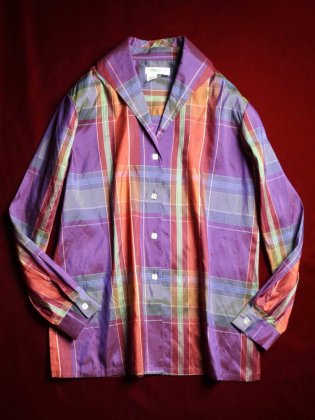  ΡModern Plaid Silk Shirt