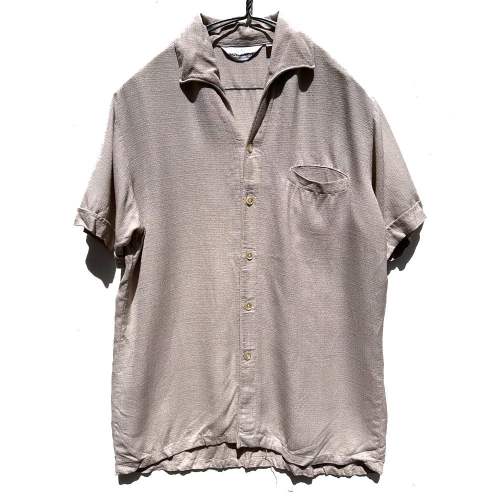 【MR.JACK】ヴィンテージ S/S イタリアンカラー レーヨンシャツ【1960's-】Vintage Rayon Shirt