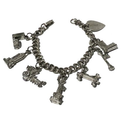 Ρơ 㡼 ֥쥹åȡ1980's-Vintage Charm Bracelet
