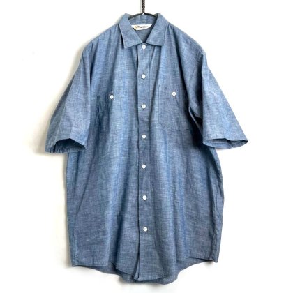  ΡKey IMPERIALۥǥåɥȥå S/S ֥졼ġ1970's-Vintage Dead Stock S/S Chambray Shirt