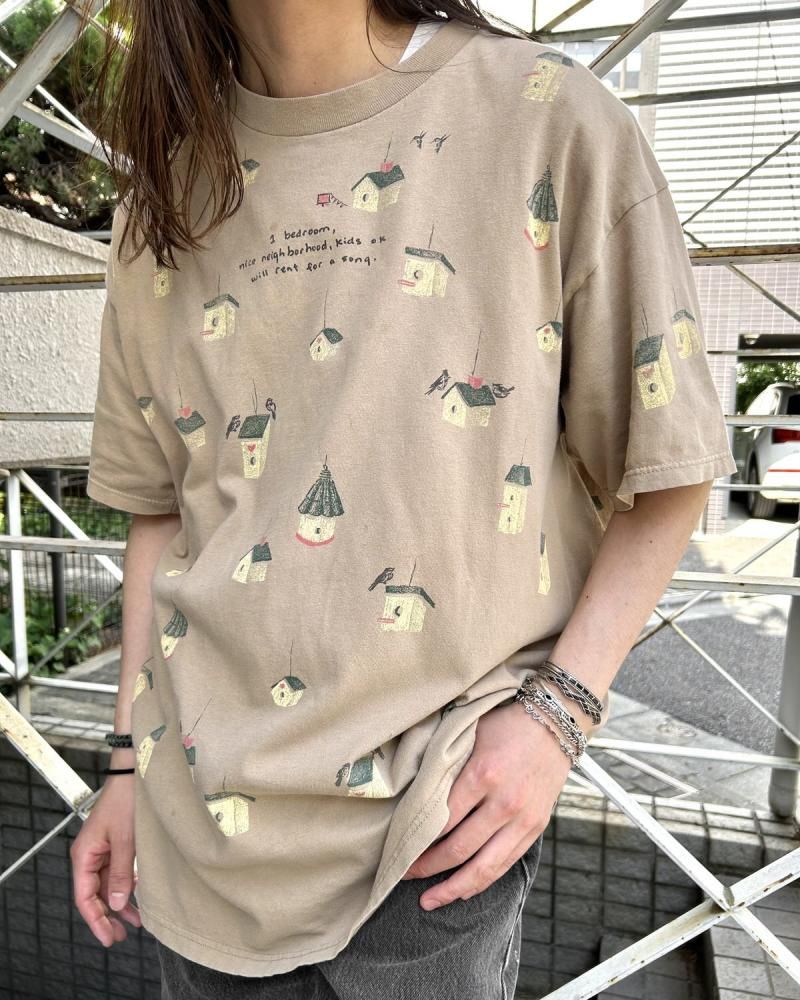 ヴィンテージ オール プリント T シャツ【rel e vant products ヴィンテージ オール プリント T シャツ【rel e vant products
