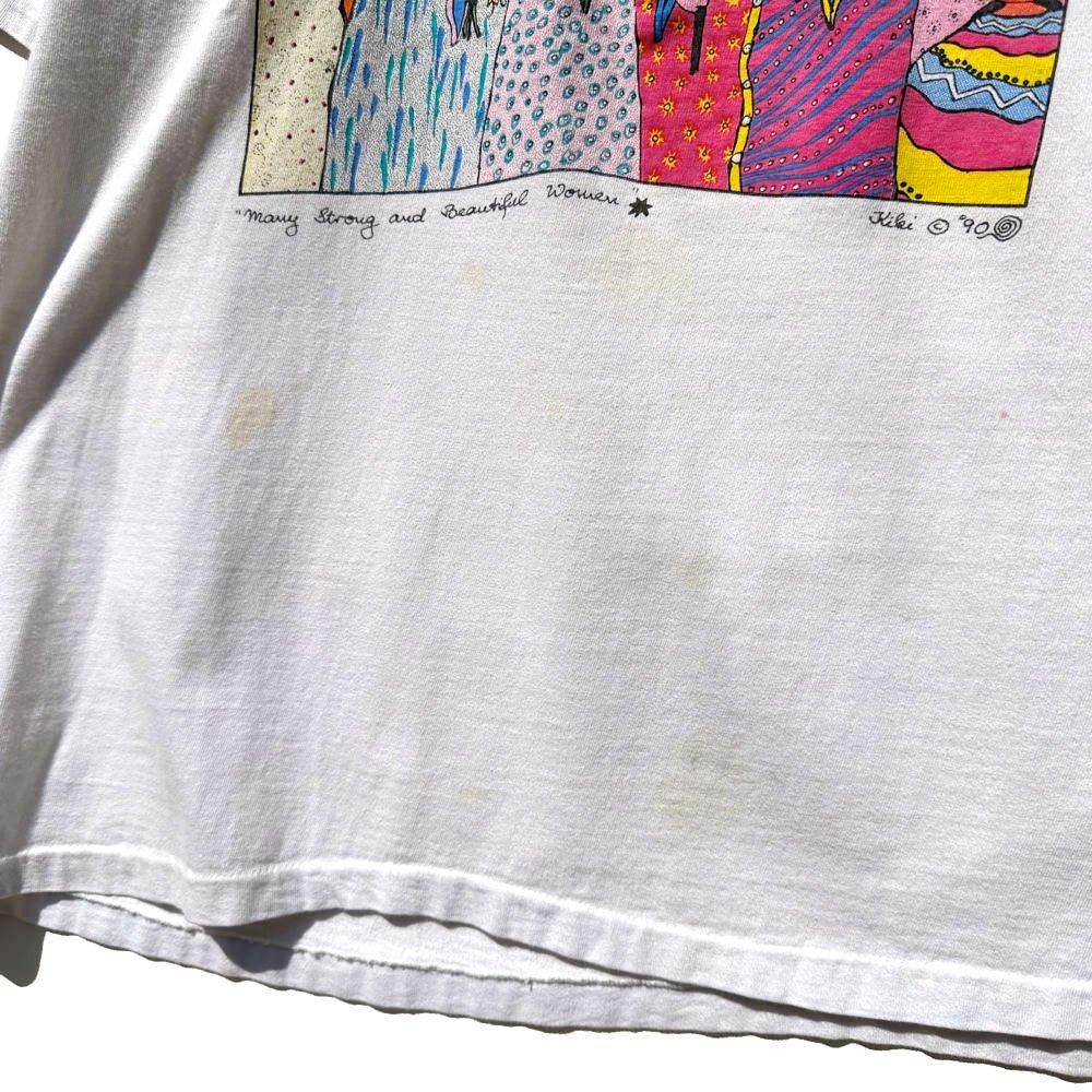 【USA製】80s 90s Kiki Suarez アートプリントTシャツ L USA製】80s 90s Kiki Suarez アートプリントTシャツ L Vintage