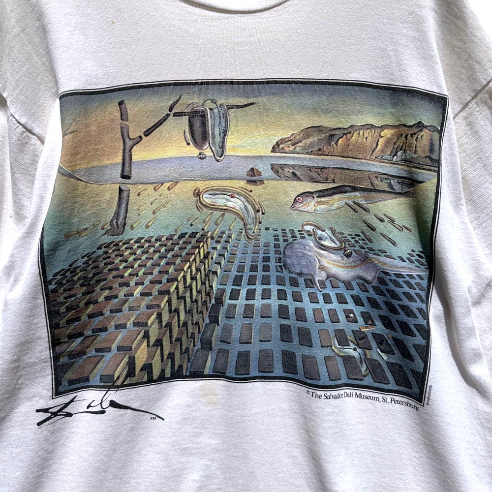 【Dali - Made In USA】サルバドール・ダリ アートプリント Tシャツ【1990's-】Vintage Art Print T-Shirt