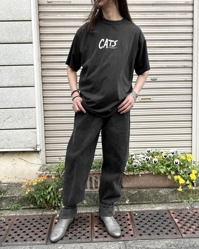 ヴィンテージ キャッツ プリント T シャツ【CATS】【1981's-】W