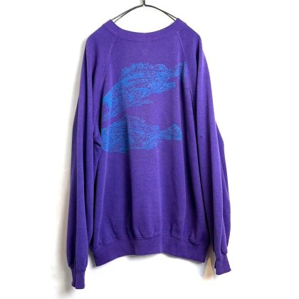  Ρơ եå奢 åȥġ1980's-Vintage Fish Art Sweat Shirt