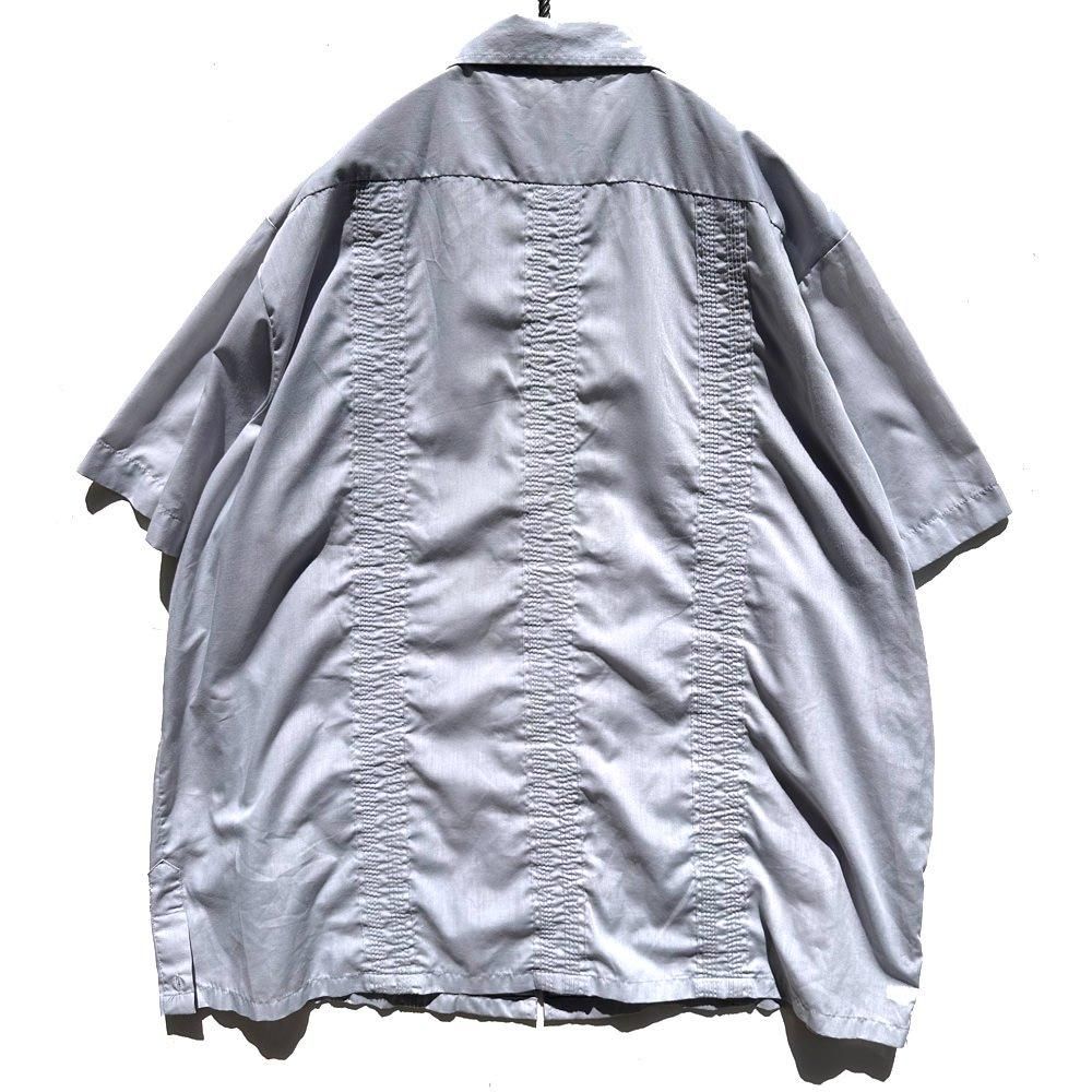 GUAYABERA】ヴィンテージ ジップアップ キューバシャツ【1980's